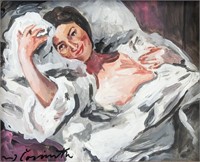 Lovis Corinth German  Expressionist Oil on Paper