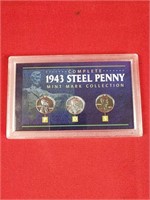 1943 Steel Penny Mint Mark Collection