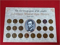 Last 20 Years of Wheat Penny 1939-1958