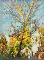 Artist Signed KPM Russian OOC Fall Scene