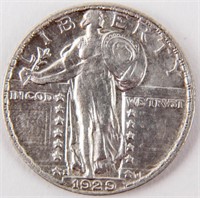 Coin 1929-S Standing Liberty Quarter AU