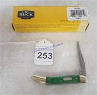 Buck Toothpick 385 Green Grips W/ Box