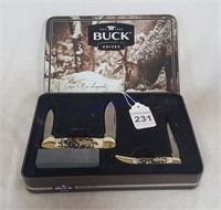 Buck Knives 2 Piece Set W/ Tin