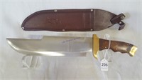 Giant Bowie Knife W/ Leather Sheath