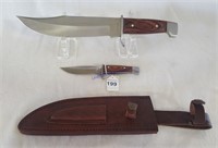 Timber Rattler 2-Piece Custom Bowie Knife Set