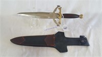 Large Dagger W/ Leather Sheath