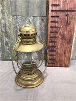 The Pullman Co. brass lantern, electrified no cord