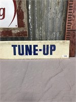Tune-Up two sided tin sign
