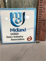 Midlalnd Dairy tin sign