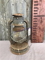Dietz No. 2 D-Lite kerosene lantern, rusted