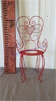 Red decorative chair