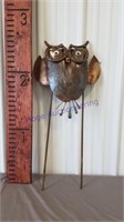 Owl metal yard decoration