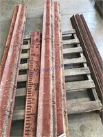 Barn door track, 3 pieces approx 8 ft. long