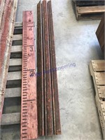Barn door track, 2 pieces approx 6 ft long