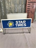 Star Tires metal tire display