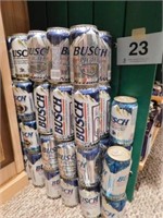 Nascar Commemorative Busch beer cans, various