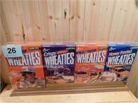 Dale Earnhardt Wheaties boxes (4) in an encased