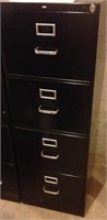 Locking 4-drawer legal size file cabinet