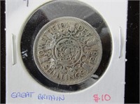 1961 United Kingdom 2 Shillings Coin