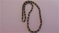 Green Faceted Stone Necklace