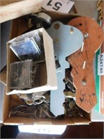 Lot of old keys - Dudley lock with combination -