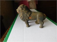 Cast iron lion bank