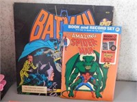 Batman LP - Amazing Spider Man book & record, 45,