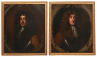 2 School Of Peter Lely O/C Portraits