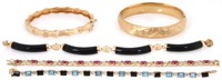 5 Pcs. Marked 14K Gold Estate Bracelets