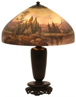 18 in. Handel Mountain Landscape Table Lamp