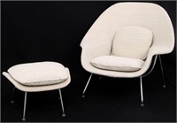 Eero Saarinen Womb Chair and Ottoman
