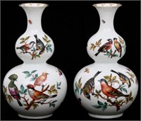 Pr. Meissen Double Gourd Vases