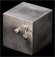 Russian Silver Travel Inkwell