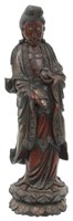 Chinese Standing Carved Quan Yin Figure