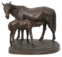 Russian Bronze Equestrian Sculpture