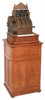 National Cash Register, Oak Stand & Receipt Box