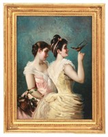 Eisman Semenowsky O/P Portrait Of 2 Women