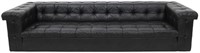 Edward Wormley Leather "Party" Sofa By Dunbar