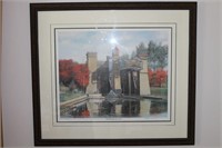 Framed  "Peterborough Lift Locks" signed print