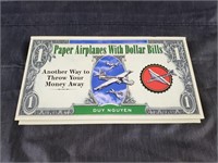 Instruction book on making planes from money