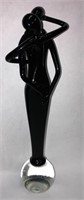Moretti Murano Signed Glass Sculpture Of Lovers