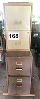 Lot of 2 Two Drawer Filing Cabinets
