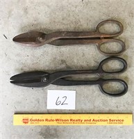 2 Pair of Vintage Tin Snips