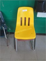 (4) Metal and Plastic Student Chairs