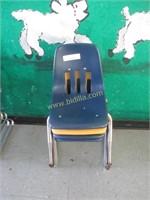 (4) Metal and Plastic Student Chairs