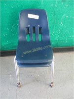 (3) Metal and Plastic Student Chairs