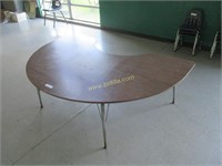Wood and Metal Adjustable Bean Table