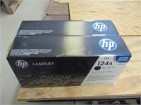 (2) HP LaserJet Black Toner Cartridges 124A.