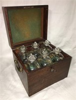 Six Decanters In Wooden Case
