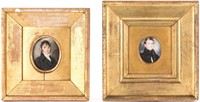2 Portrait Miniatures, Coltellini & Bridport